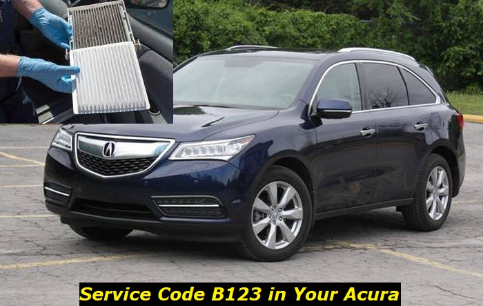 service code b123 acura